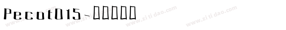 Pecot015字体转换