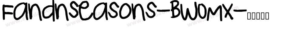 FandnSeasons-BW0Mx字体转换