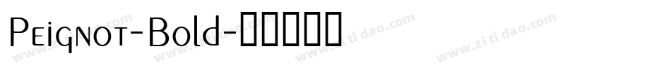 Peignot-Bold字体转换