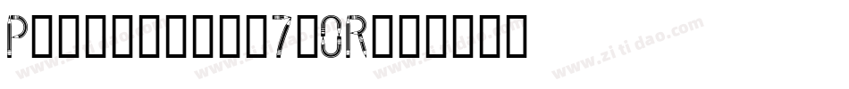 Pencilled-7jOR字体转换