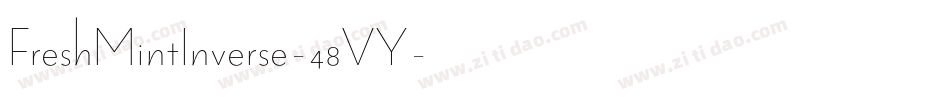 FreshMintInverse-48VY字体转换