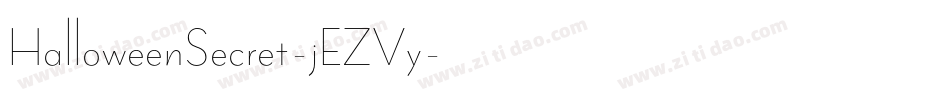 HalloweenSecret-jEZVy字体转换