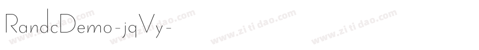 RandcDemo-jqVy字体转换 RandcDemo-jqVy字体转换