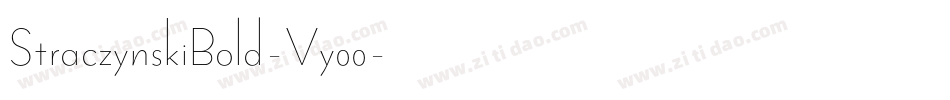 StraczynskiBold-Vy00字体转换