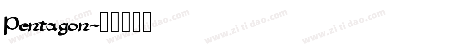 Pentagon字体转换