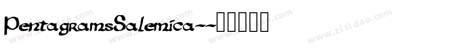 PentagramsSalemica-字体转换