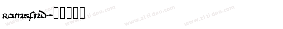 ramsfnd字体转换