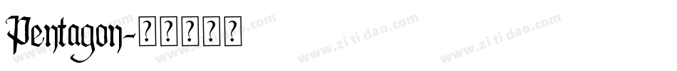 Pentagon字体转换