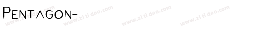 Pentagon字体转换