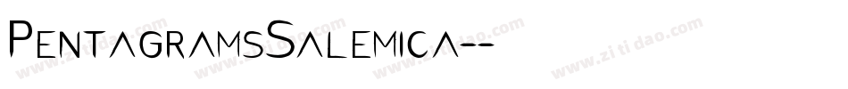 PentagramsSalemica-字体转换