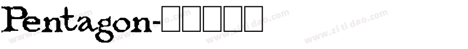 Pentagon字体转换