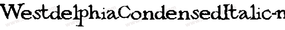 WestdelphiaCondensedItalic-m9a2字体转换
