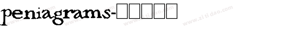 peniagrams字体转换