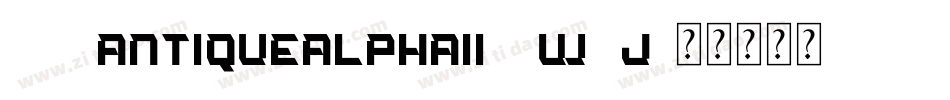 101AntiqueAlphaIi-5W5j字体转换