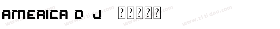 America-D5J1字体转换