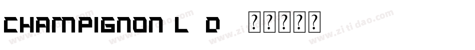 Champignon-l8D5字体转换
