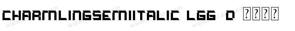 CharmlingSemiItalic-lgg8d字体转换