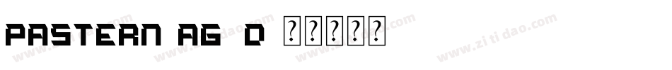 Pastern-AG8D字体转换