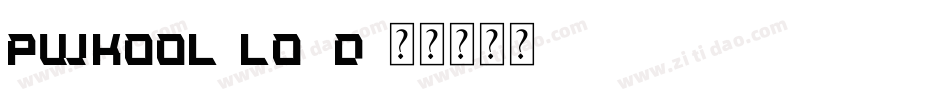 Pwkool-lO8D字体转换