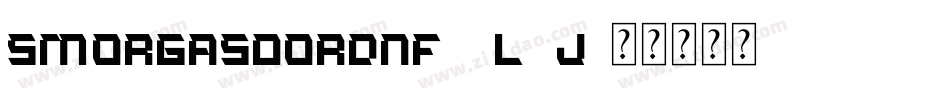 SmorgasbordNf-1l5j字体转换