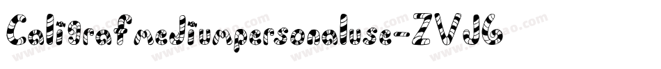 Caligrafmediumpersonaluse-ZVJ6J字体转换