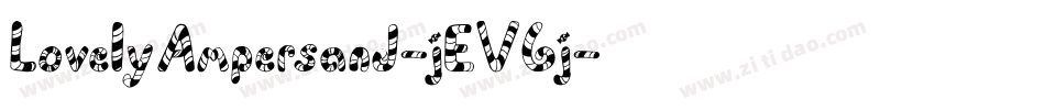 LovelyAmpersand-jEV6j字体转换