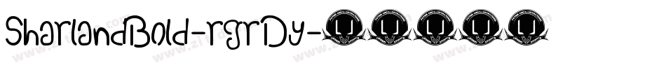 SharlandBold-rgrDy字体转换