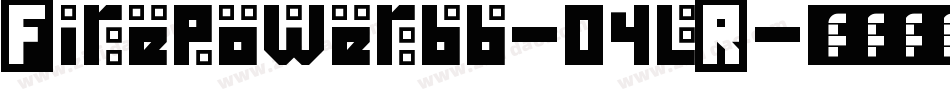 Firepowerbb-04lR字体转换
