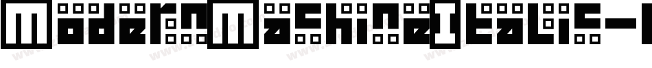 ModernMachineItalic-0WWLr字体转换