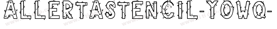 AllertaStencil-YoWq字体转换