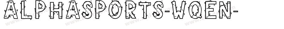 Alphasports-WqEn字体转换