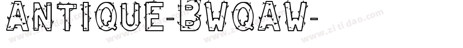 Antique-BWqAw字体转换