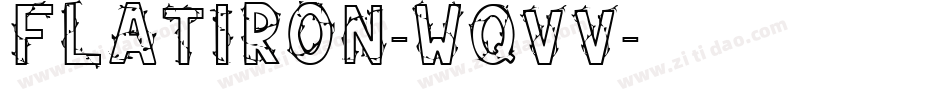Flatiron-WqVv字体转换