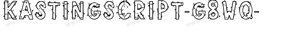 KastingScript-g8Wq字体转换