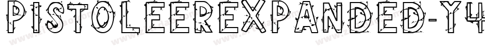 PistoleerExpanded-Y4Wq字体转换