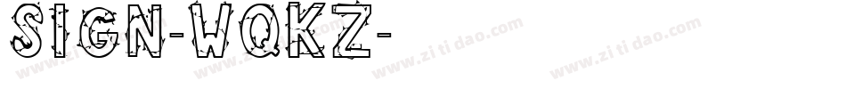 Sign-WqKz字体转换