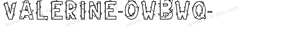 Valerine-owBWq字体转换