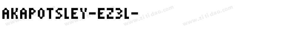 Akapotsley-eZ3l字体转换 Akapotsley-eZ3l字体转换