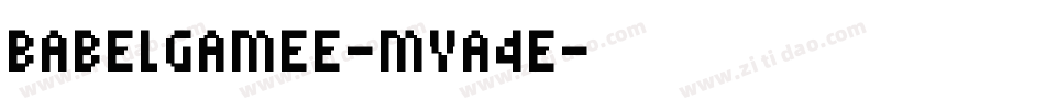Babelgamee-MVA4e字体转换