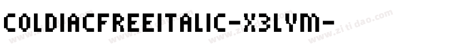 ColdiacfreeItalic-x3LVm字体转换