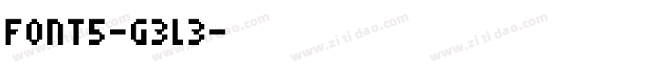 Font5-g3L3字体转换