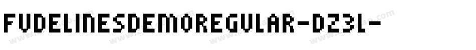 FudelinesDemoRegular-dz3l字体转换