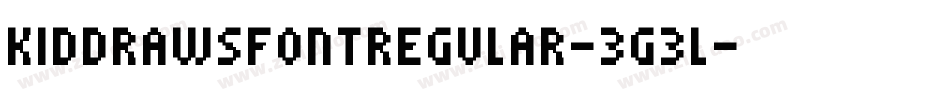 KidDrawsFontRegular-3g3L字体转换