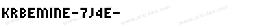 KrBeMine-7j4E字体转换