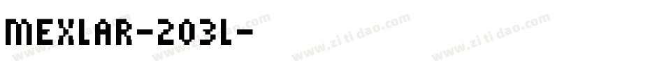 Mexlar-2O3l字体转换