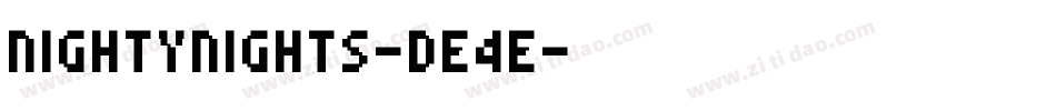 NightyNights-DE4E字体转换