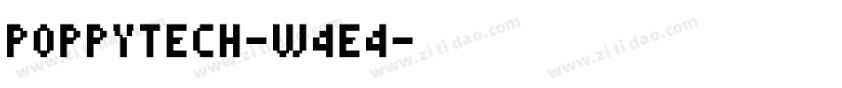 Poppytech-W4e4字体转换