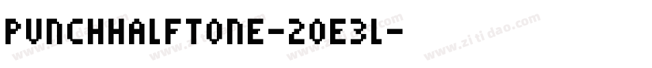 PunchHalftone-2OE3l字体转换