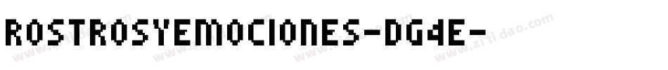 RostrosYEmociones-dG4E字体转换