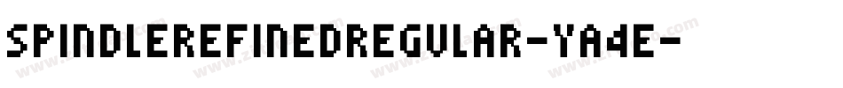 SpindleRefinedRegular-ya4e字体转换